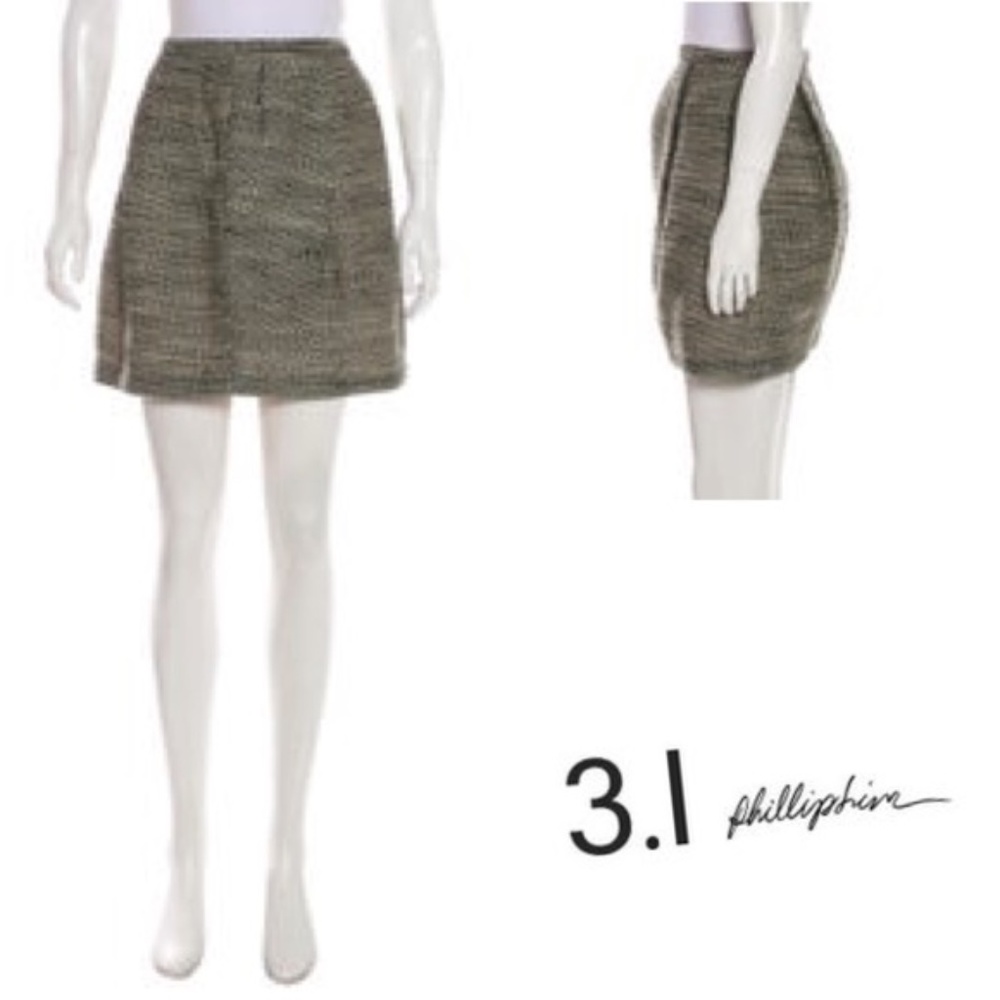 NWT 3.1Phillip lim Neiman Marcus Draped wool skirt